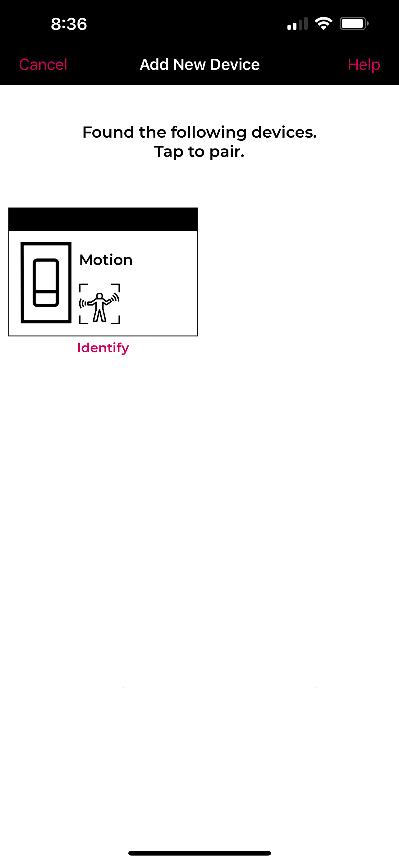 Choose Device to Add