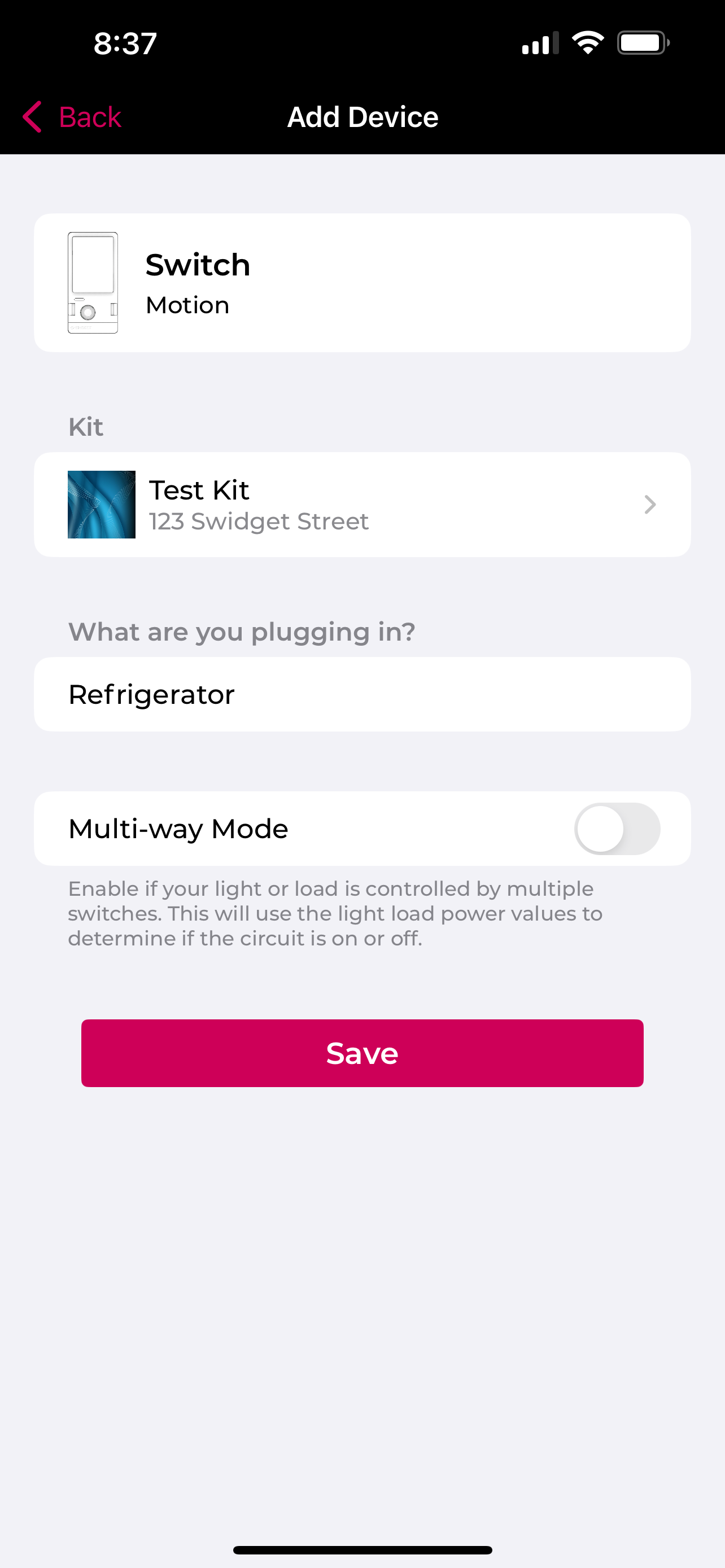 Save Device Information
