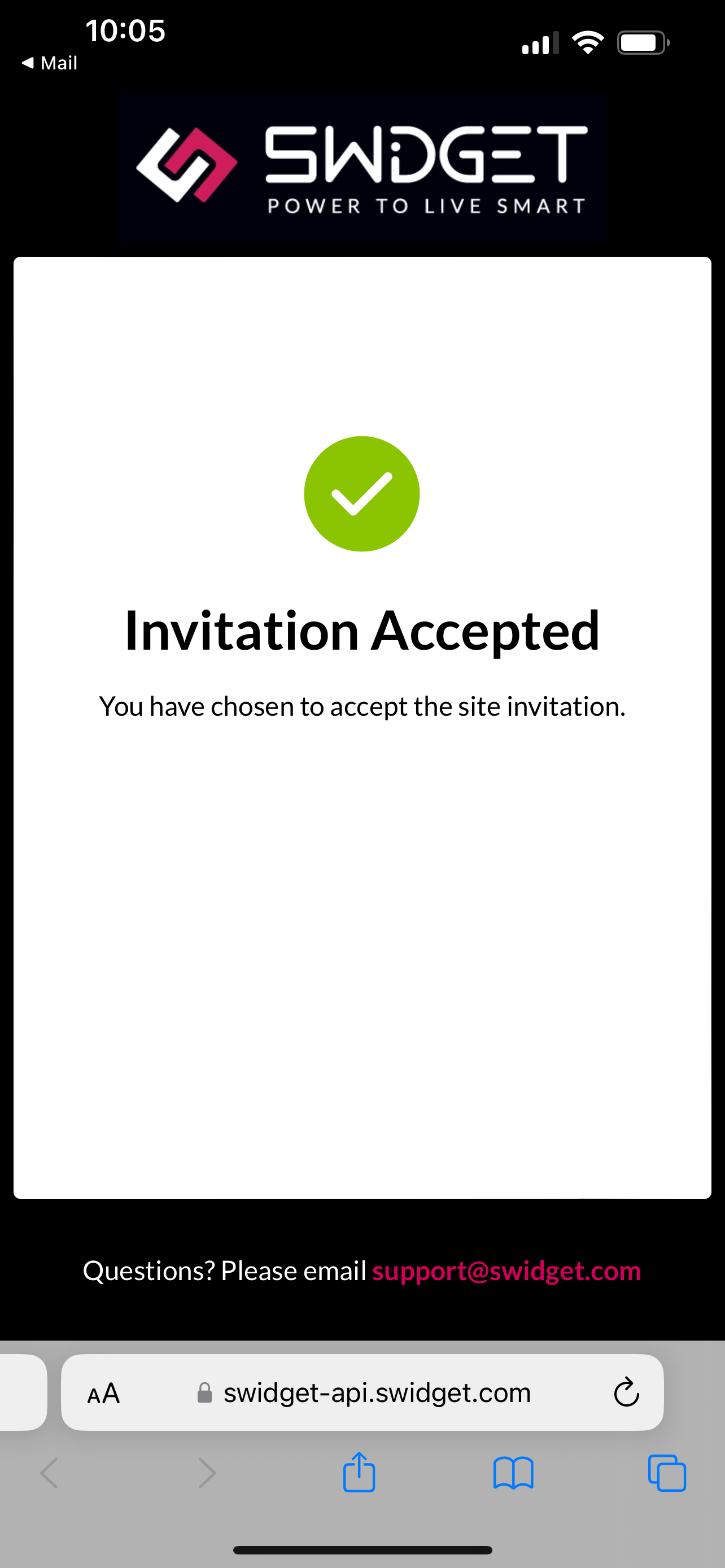 Invitation Accepted
